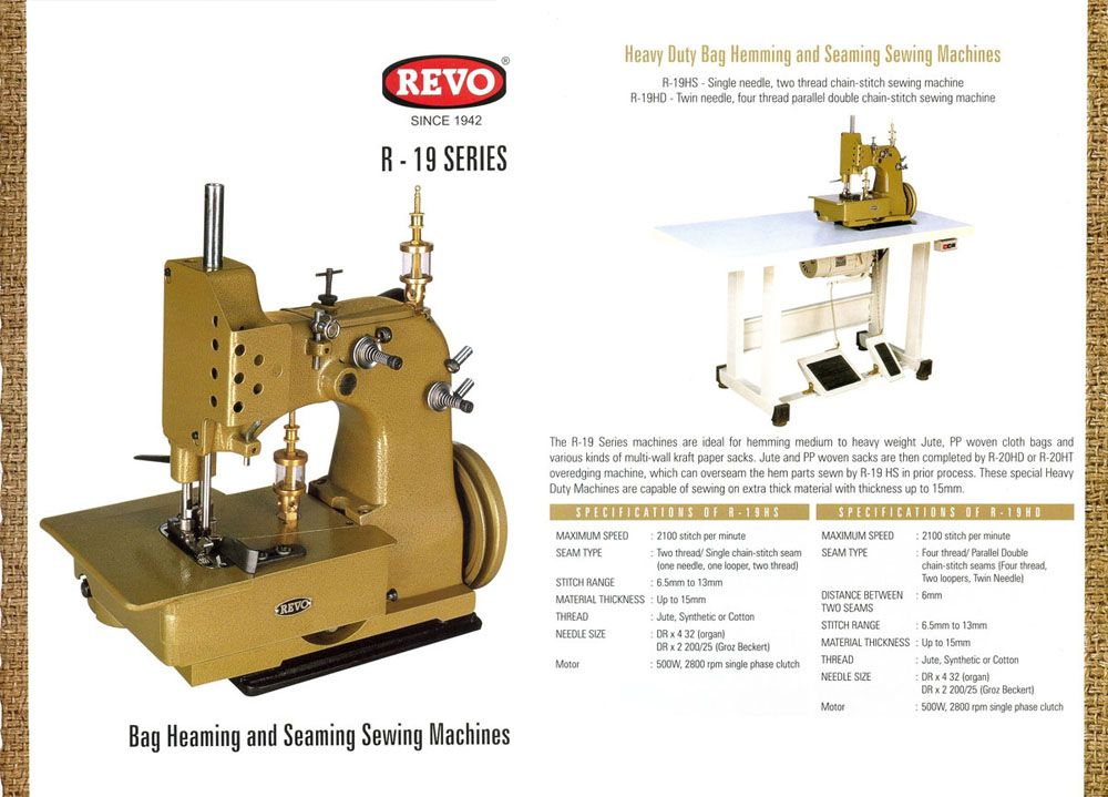 revo double stitching machine